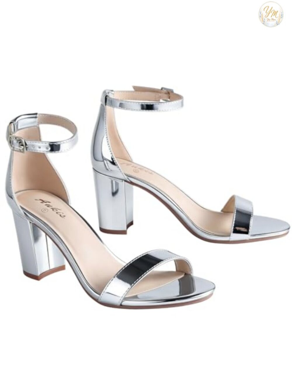 2.75 Inch Chunky Heel Sandals Open Toe Ankle Strap Suede